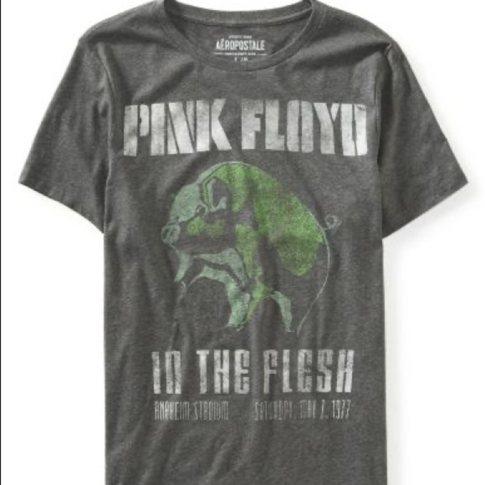 Aeropostale Pink Floyd In Flesh Concert Tee Med